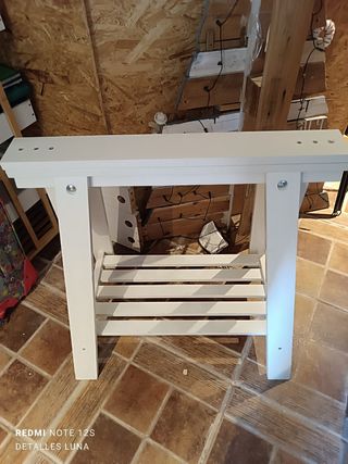 Caballete madera blanco - Soporte