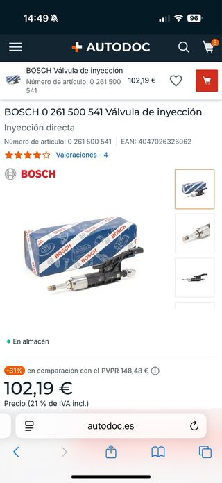 Inyectores Bosch Bmw/Mini (6uds)