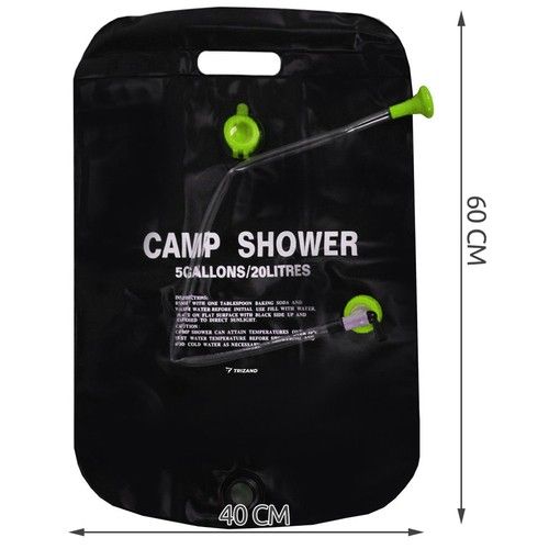 Ducha Solar de 20 litros de Campamento camping 