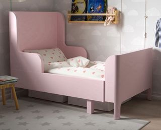 Cama infantil rosa - extensible