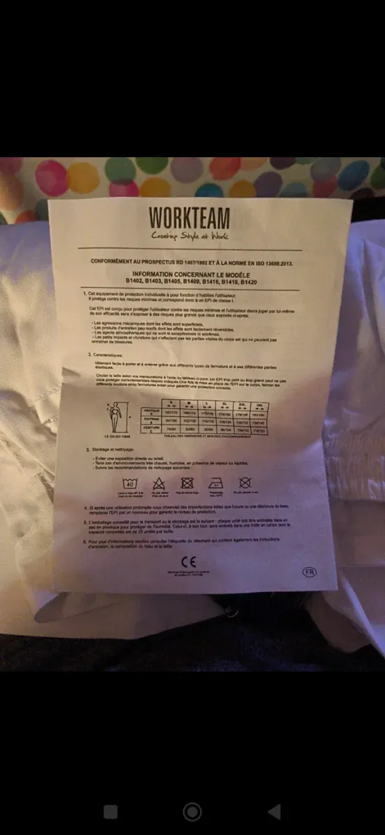 Pantalón trabajo Workteam B1403, pintor