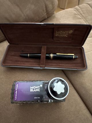 Pluma Montblanc Meisterstück 146 chapado en oro 18