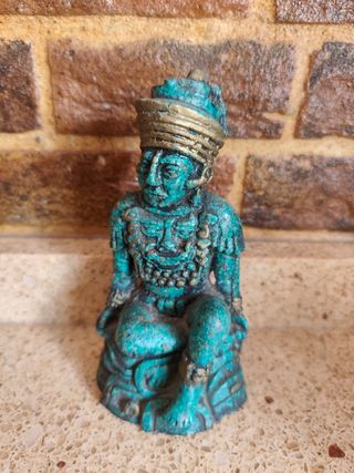 Figura azteca turquesa