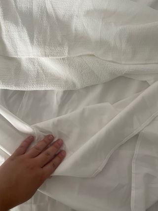 Falda larga blanca