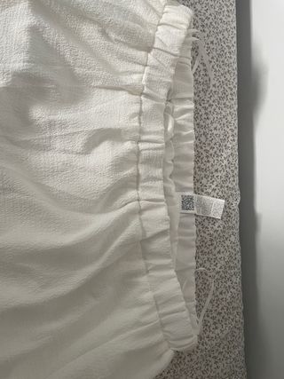 Falda larga blanca