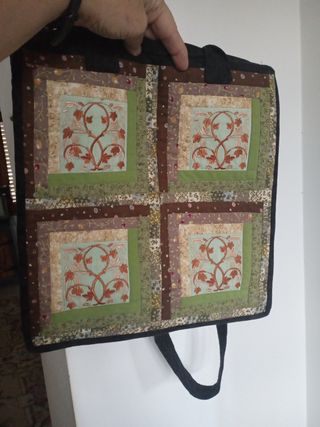 Bolso y funda cojin Patchwork.

