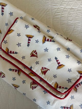 Colcha marinera algodón para cama de 90cm