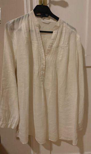 Blusa lino blanca - Talla L