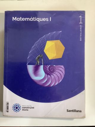 Libro de matemáticas de 1 de bachillerato