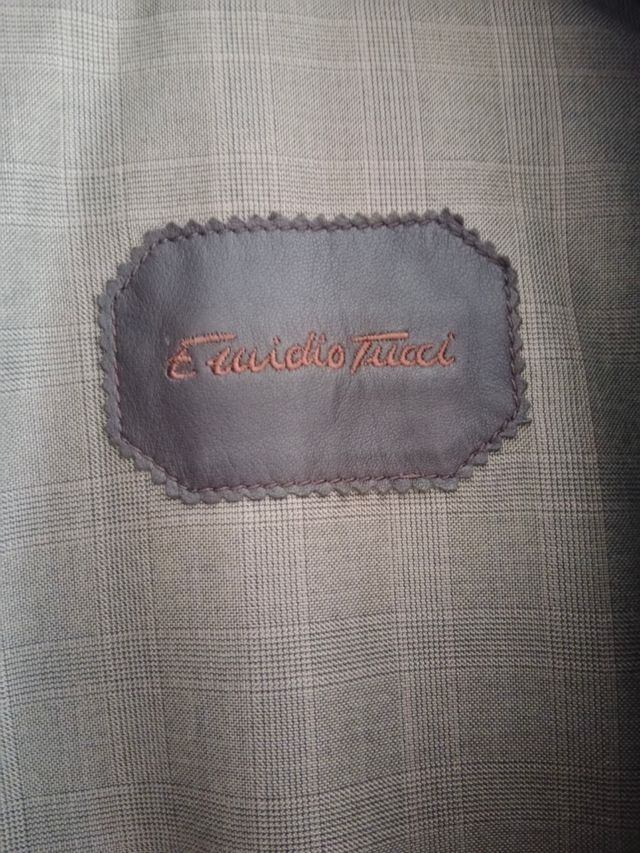 Cazadora piel Emidio Tucci marrón 100% piel ovino