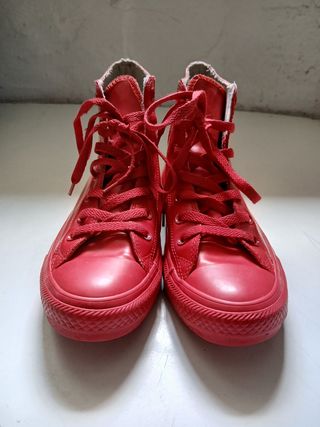 Converse All Star rosse gomma size 38