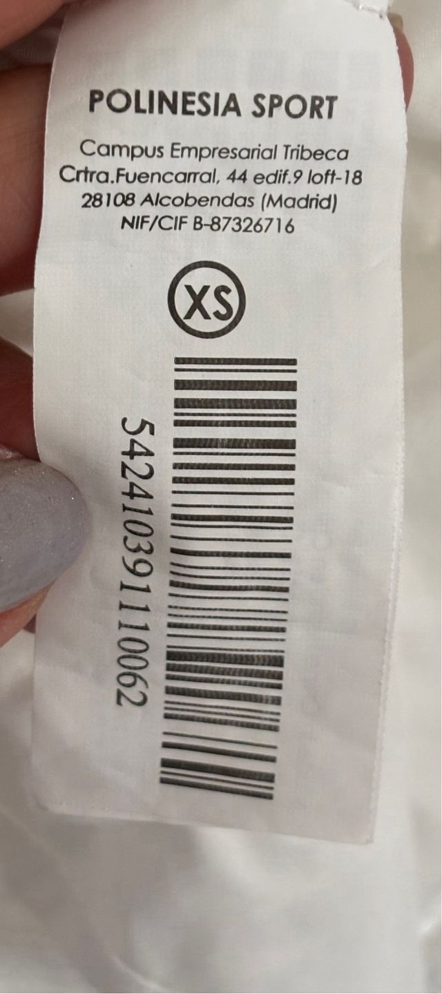 Vestido blanco. Polinesia Sport