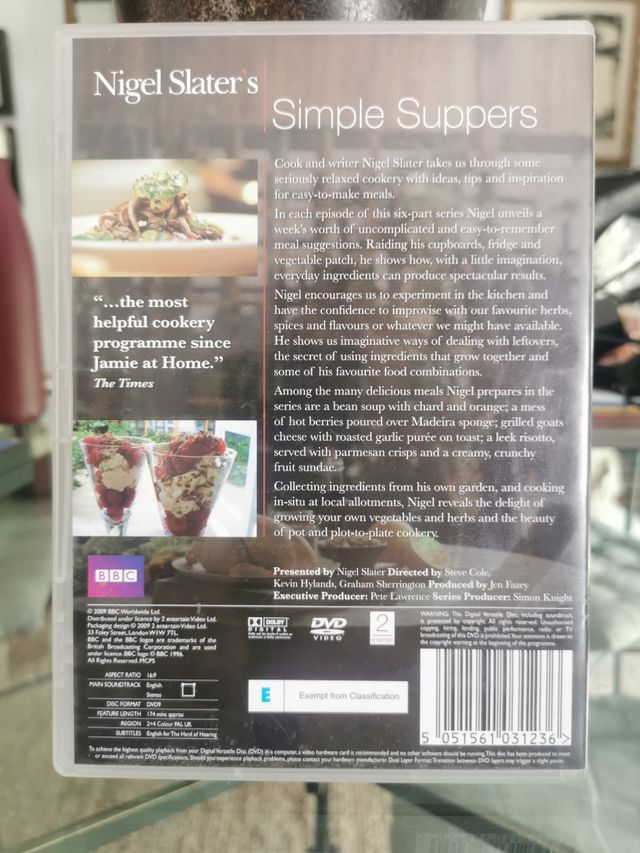 DVD Nigel Slater's Simple Suppers