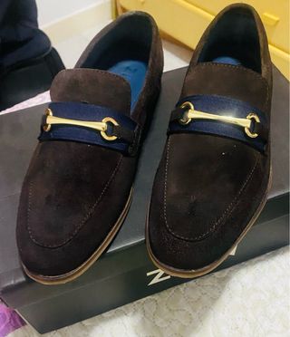 Mocasines Zign marrones, talla 41