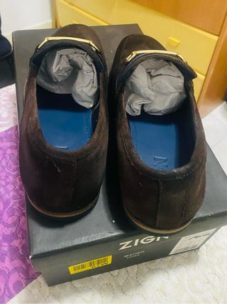 Mocasines Zign marrones, talla 41