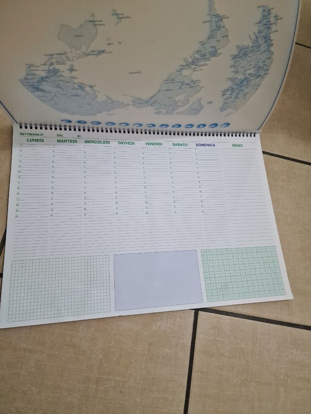 Planner settimanale perpetuo