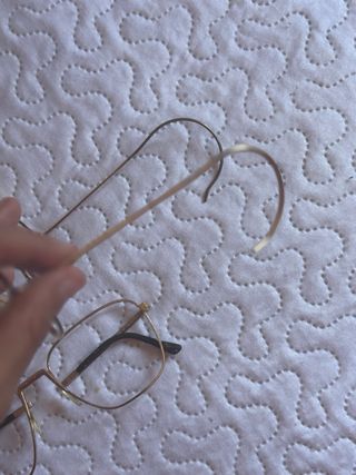 3 Monturas Gafas Vintage Doradas
