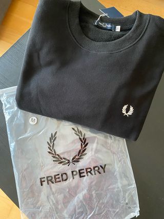 Sudadera Fred Perry negra - Talla M