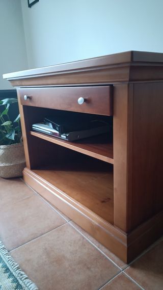 Móvel TV madeira maciça castanho