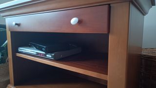 Móvel TV madeira maciça castanho