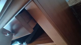 Móvel TV madeira maciça castanho