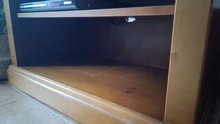 Móvel TV madeira maciça castanho