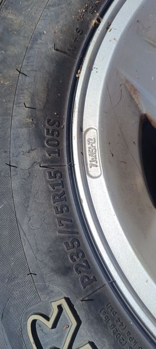 4 Llantas 6 agujeros + neumáticos