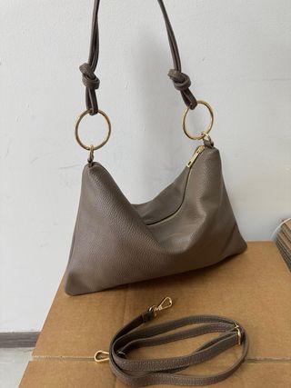 Borsa busta vera pelle made in italy