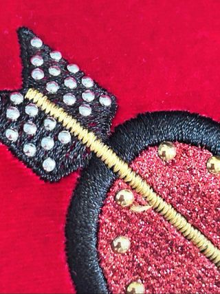 Bolso fiesta Neceser Carolina Herrera rojo - nuevo