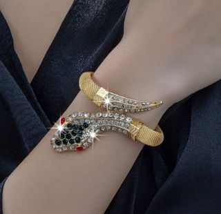 Pulsera serpiente dorada