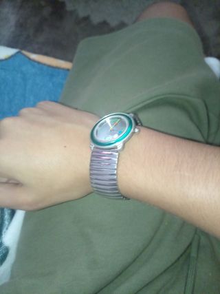 Reloj Pulsera Vintage Verde