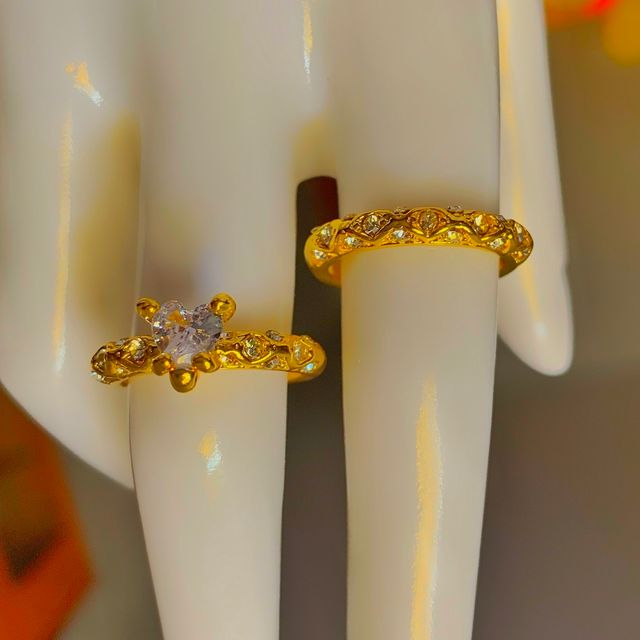 Anillos Acero 316L Tallas 7 y 8 Dama