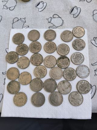 25 Monedas 5 Pesetas España
