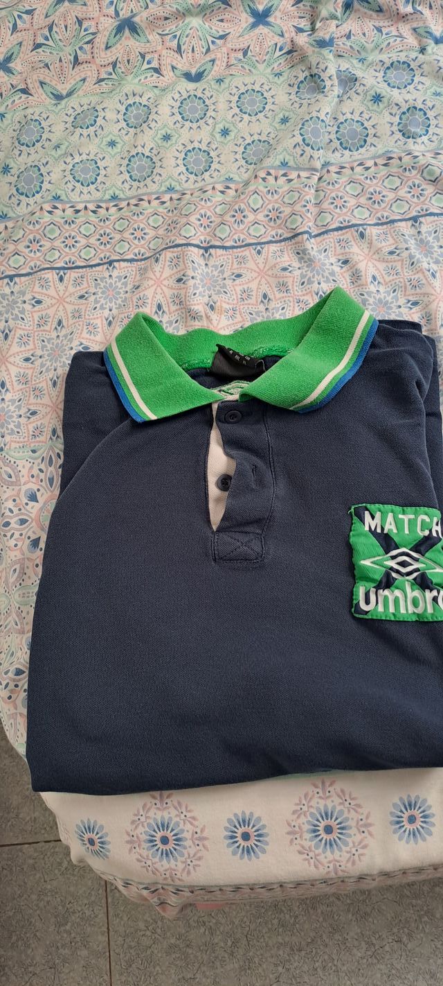 Polo Umbro - Azul y Verde