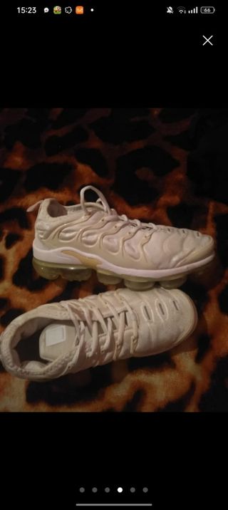 Zapatillas Nike Vapormax - Beige/Blanco VERDADERAS