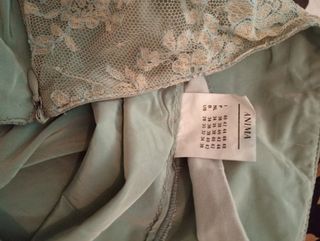 Gonna Taffetà Vintage Verde Acqua