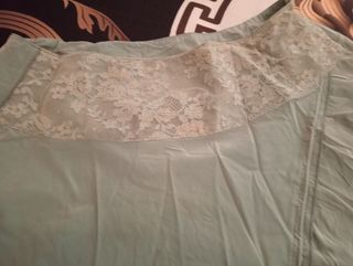 Gonna Taffetà Vintage Verde Acqua