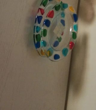 2 Posacenere vetro colorati a mosaico 