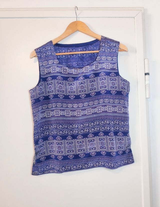 Top boho chic sin mangas