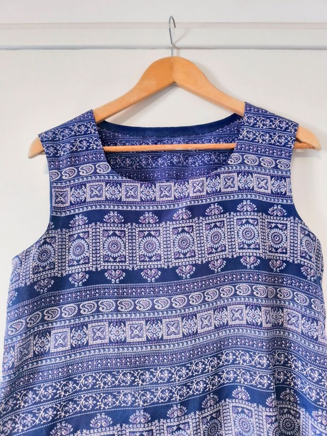 Top boho chic sin mangas