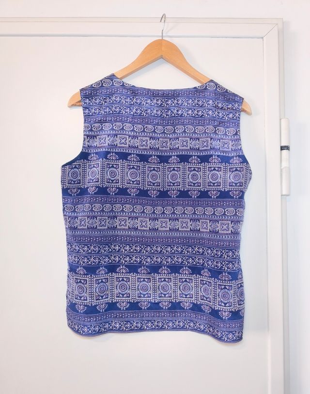 Top boho chic sin mangas