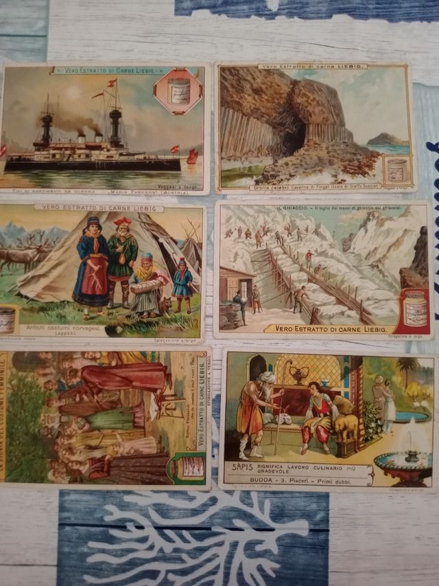 6 Figurine Liebig Vintage