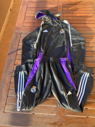 Chándal Real Madrid Adidas - Negro/Morado