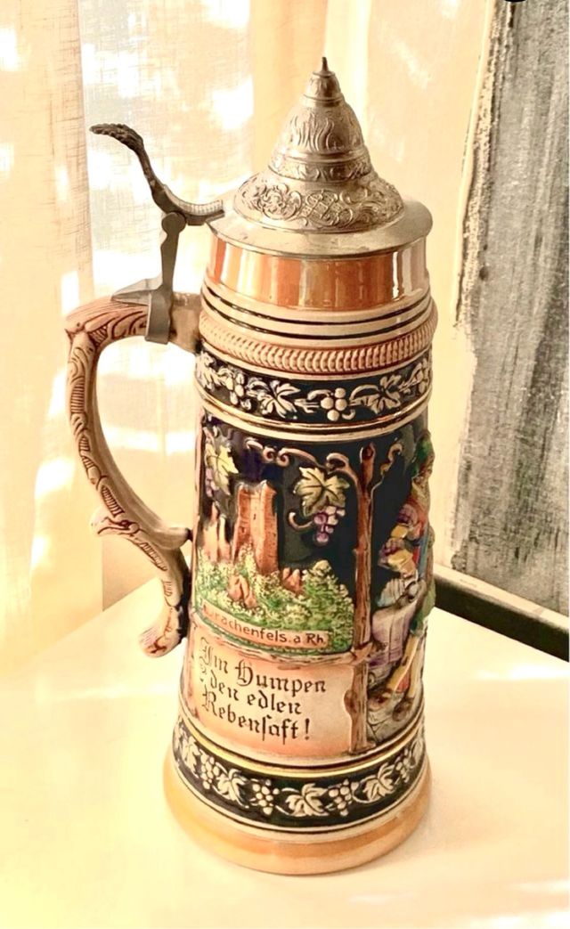 JARRA ALEMANA Gigante !! Cerveza-Alemana ORIGINAL