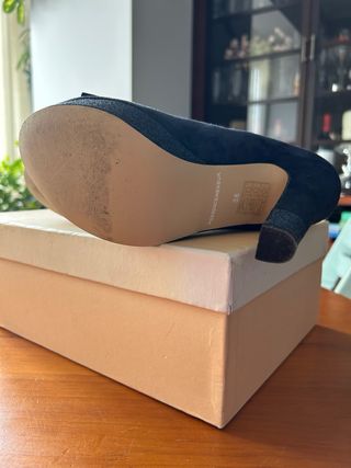Zapatos Menbur azul oscuro,talla 38