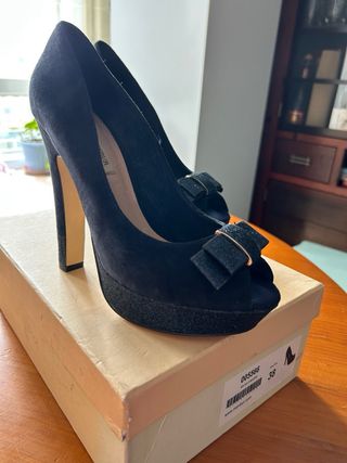 Zapatos Menbur azul oscuro,talla 38
