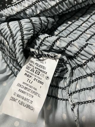 Vestido lunares blanco y negro