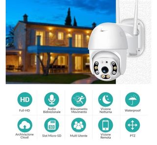 2 Telecamere Esterni Interni IP iCSee 1080p WiFi