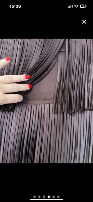 Falda  flecos zw coleccion 
Rocio Osorno Zara