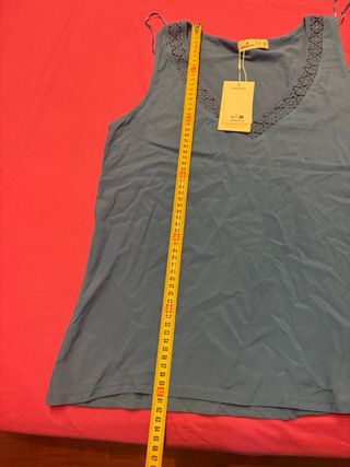 Top Springfield azul - Talla M NUEVO